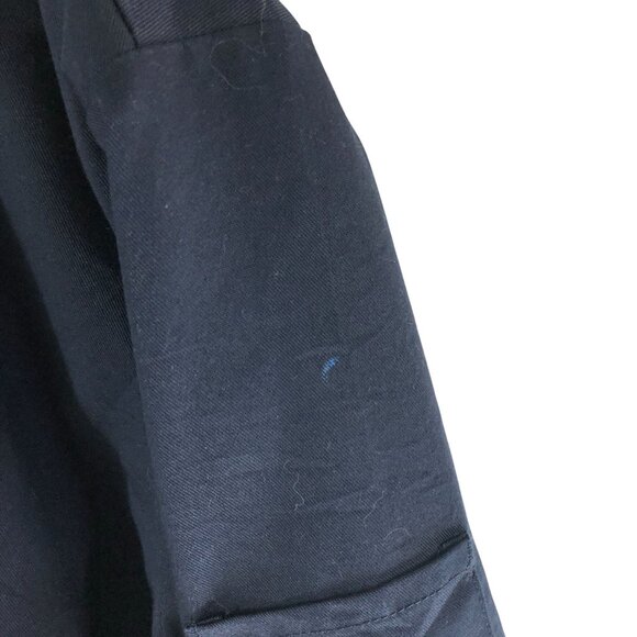 Cintas Navy Blue Bomber Jacket M Cotton Blend Quilted Lining - Picture 2 of 4